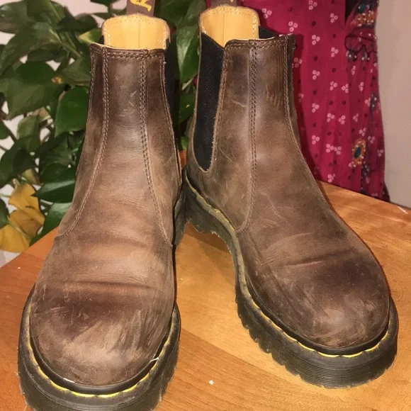 Dr. Martens Brown Leather Chelsea Boots - Picture 5 of 11